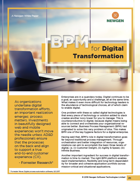 Whitepaper: BPM for Digital Transformation