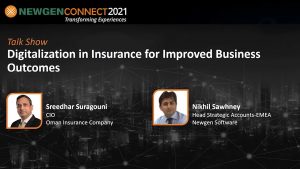 Video: Digitalization in Insurance for Improved Business Outcomes by Sreedhar Suragouni
