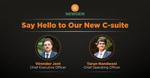 Newgen Announces Key Management Changes; Names Virender Jeet as CEO, Tarun Nandwani as COO